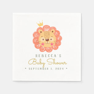 Serviette En Papier Aquarelle Cute Lion Baby shower Favoriser Sac