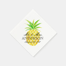 Aquarelle d'ananas Mariage tropical