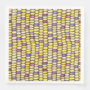 Serviette En Papier Aquarelle de maïs indien Motif dîner serviettes