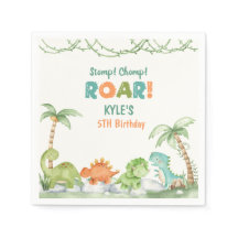 Aquarelle Dinosaur Anniversaire