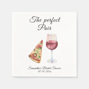 Serviette En Papier Aquarelle Fête des mariées de paire parfaite