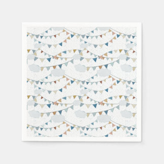 Serviette En Papier Aquarelle Hot Air Balloon Mix // Anniversaire des