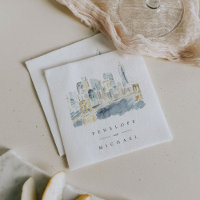 Aquarelle New York City Mariage personnalisé