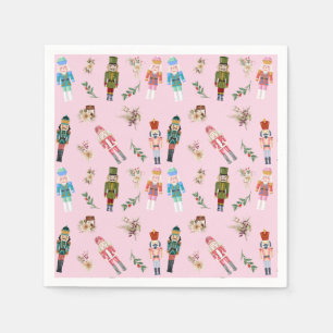 Serviette En Papier Aquarelle Noisettes de Noël Collage