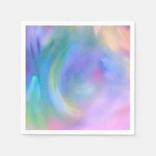 Serviette En Papier Aquarelle Pastel Rainbow - Toutes les options