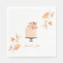 Aquarelle Pêcher Floral Mariage thème