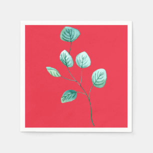 Serviette En Papier Aquarelle Pierre de Feuille