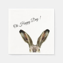Aquarelle Rabbit Oh Joyeux Jour !