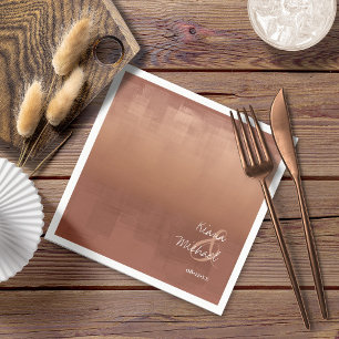 Serviette En Papier Aquarelle Réflexions Mariage Argile ID774