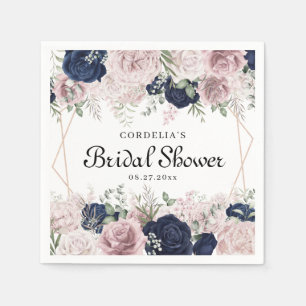 Serviette En Papier Aquarelle romantique Roses roses rose Fête des mar