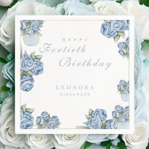 Serviette En Papier Aquarelle Rose N'IMPORTE QUEL Jalon Floral Anniver