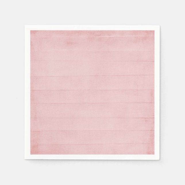 Serviette En Papier Aquarelle rose pâle Texture Look Girly Pastel (Devant)