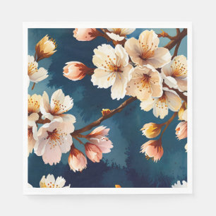 Serviette En Papier Aquarelle Sakura Dreams