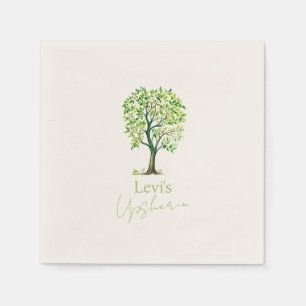 Serviette En Papier Aquarelle sophistiquée Upsherin Upshernish