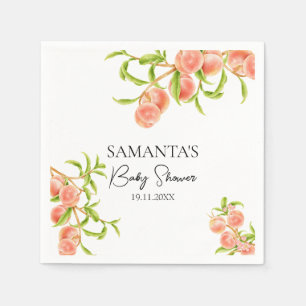 Serviette En Papier Aquarelle Un Baby shower Petit Poisson Doux