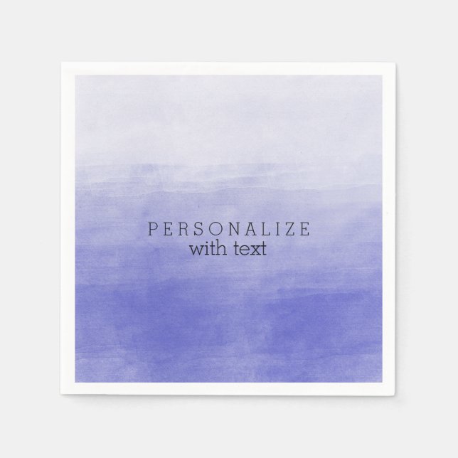 Serviette En Papier Aquarelle violette Ombre (Devant)