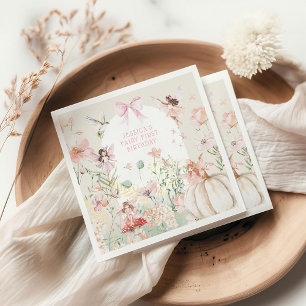 Serviette En Papier Aquarelle Whimsical Fairy 1er anniversaire