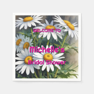 Serviette En Papier Aquarelles Fleurs de Mariage Cute 