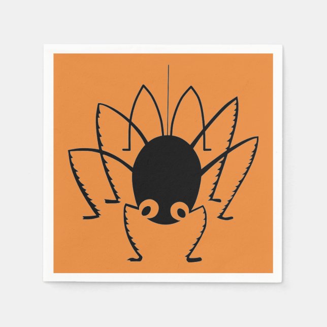 Serviette En Papier Araignée (Devant)