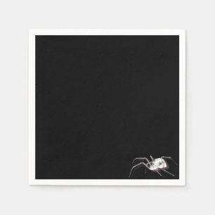 Serviette En Papier Araignée blanche