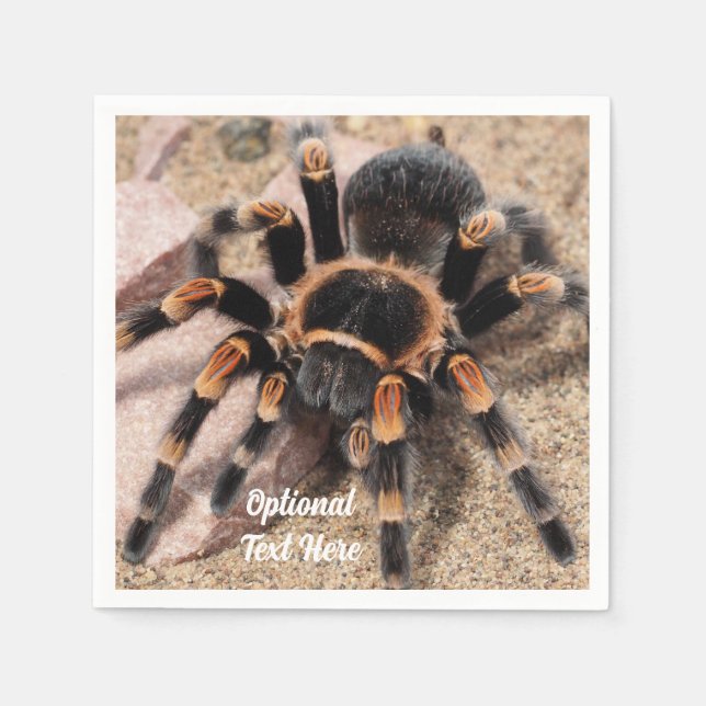 Serviette En Papier Araignée de Tarantula au genou rouge mexicain (Devant)