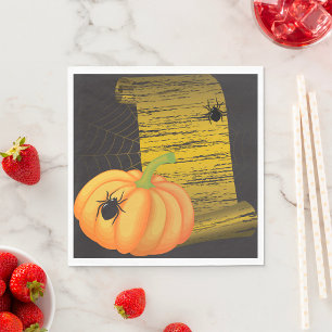 Serviette En Papier Araignées Et Citrouille