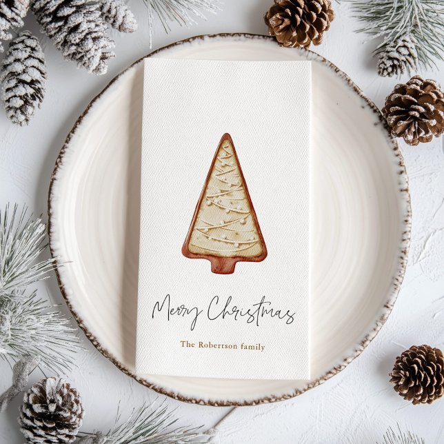 Serviette En Papier Arbre à cookies de Noël (Créateur téléchargé)