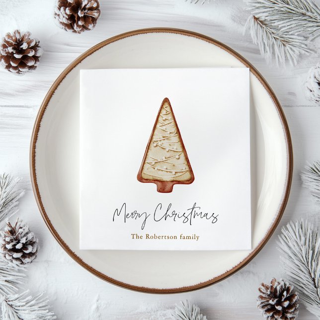 Serviette En Papier Arbre à cookies de Noël (Créateur téléchargé)