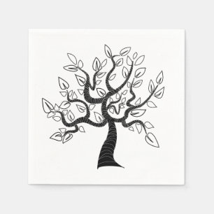 Serviette En Papier Arbre d'art de la vie