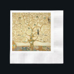 Serviette En Papier Arbre de vie de Gustav Klimt<br><div class="desc">Belle peinture "Arbre de Vie" de Gustav Klimt,  1909.</div>