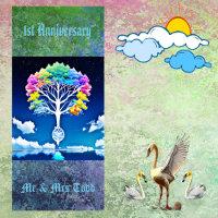 Arbre de vie Végétation Nuages 1er anniversaire fê