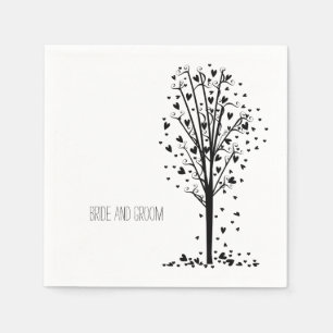 Serviette En Papier Arbre des coeurs