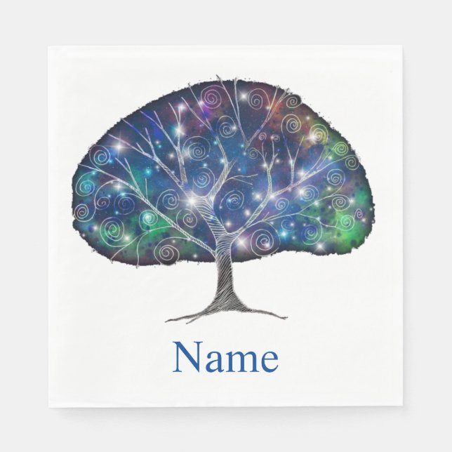 Serviette En Papier Arbre tourbillonnant Thunder_Cove (Devant)