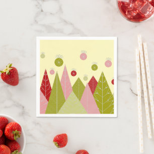 Serviette En Papier Arbres de Noël