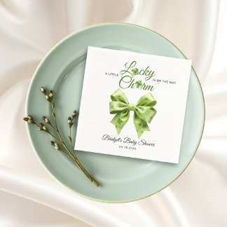 Serviette En Papier Arc de charme Lucky St. Patrick's Day baby shower