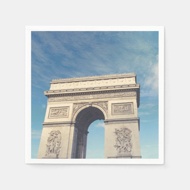 Serviette En Papier Arc de Triomphe Paris (Devant)