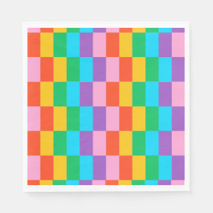 Serviette En Papier Arc en arc-en-ciel Blocs Papier serviettes - Color