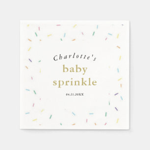 Serviette En Papier Arc en arc-en-ciel saupoudrer l'invitation