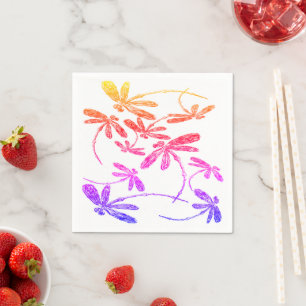 Serviette En Papier Arc-en-ciel
