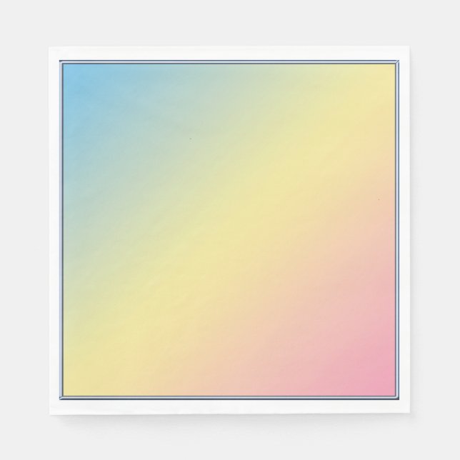 Serviette En Papier Arc-en-ciel (Devant)