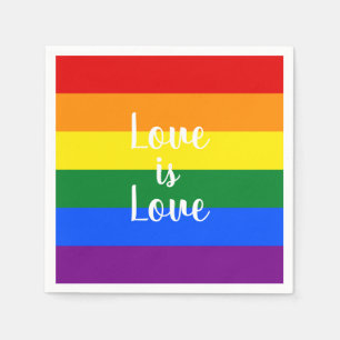 Serviette En Papier Arc-en-ciel