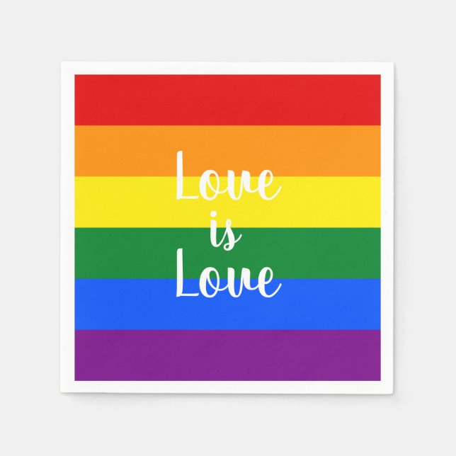 Serviette En Papier Arc-en-ciel (Devant)