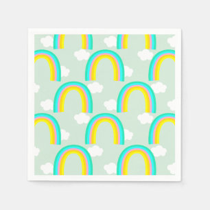 Serviette En Papier Arc-en-ciel avec Bleu Nuage
