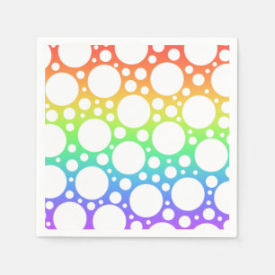 Serviette En Papier Arc-en-ciel avec des serviettes Pois