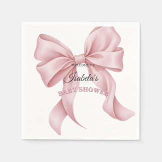 Serviette En Papier Arc-en-ciel Rose Élégant Coquette Baby Shower Fill