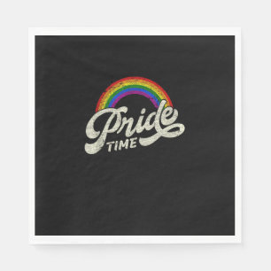 Serviette En Papier Arc-en-ciel, temps de fierté, Débardeur LGBT
