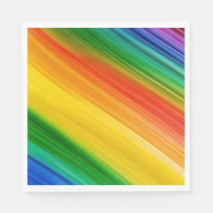 Serviette En Papier Arc-en-ciel vibrant de couleurs