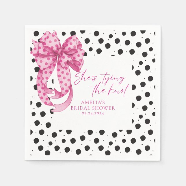 Serviette En Papier Arc en rose Elle se marie Enterrement de vie de je (Devant)