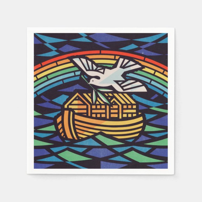 Serviette En Papier Arche de Noé avec Saint-Esprit (Devant)