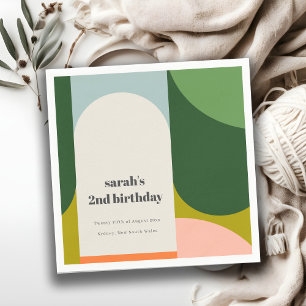 Serviette En Papier Arche rétro Super et colorée N'importe quel âge An